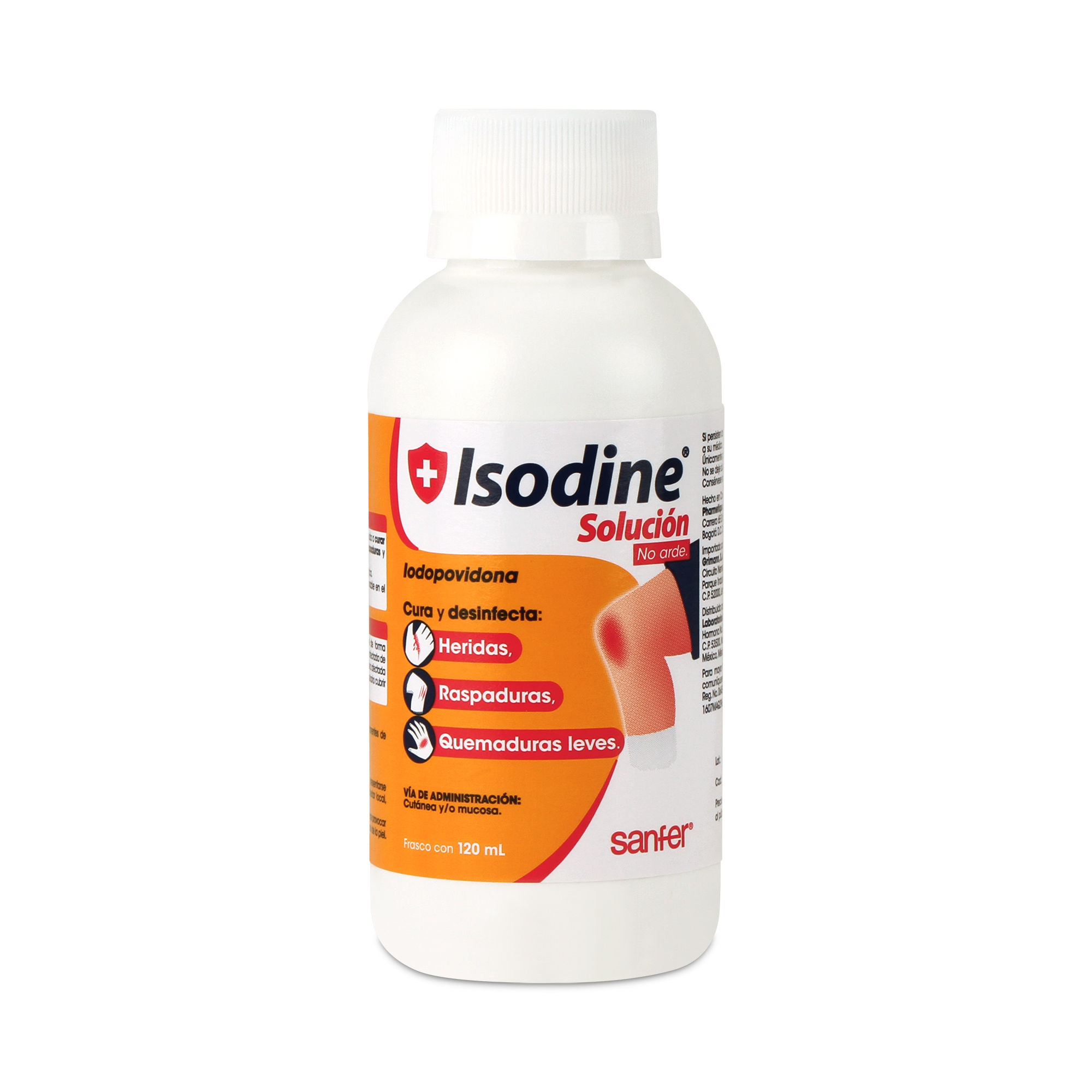 ISODINE SOLUCIÓN Antiséptica Tópica Fco. 120 ML. 10 G/100 ML.