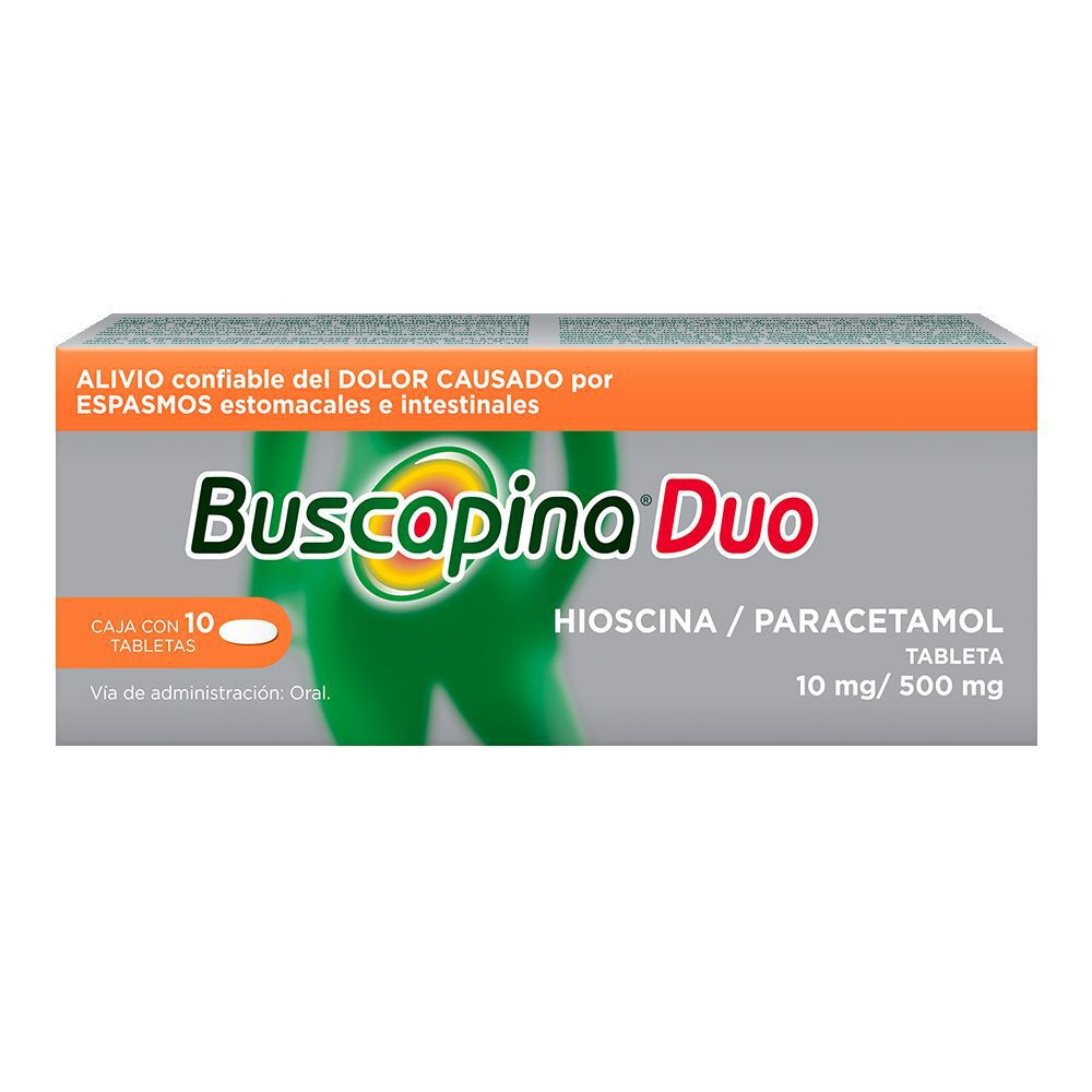 BUSCAPINA DUO 10MG/500MG C10 TABS