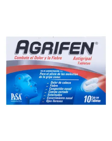 AGRIFEN c/10 TABS. 500/25/5/4 MG.