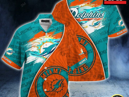 Miami Dolphins Tropical Hawaiian Shirt – Bold & Vibrant