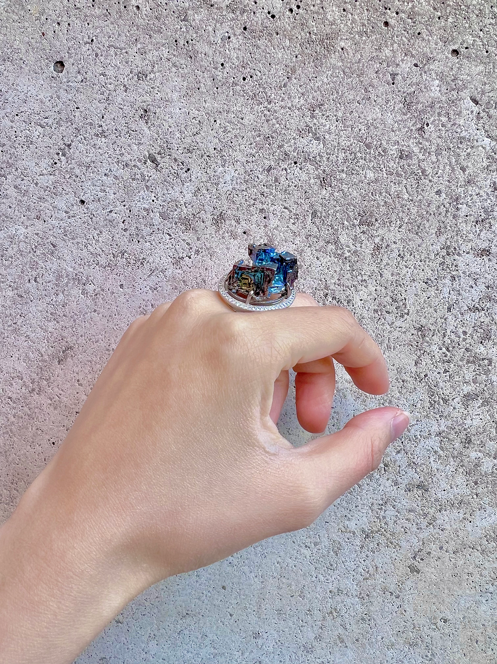 Thumbnail: Saturn Bismuth Cocktail Ring