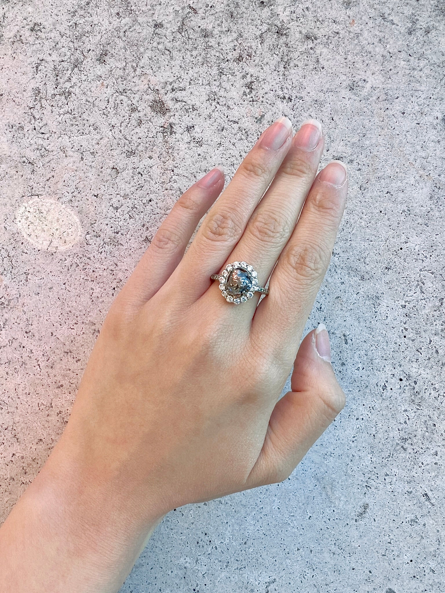Roundy Yellow Bismuth Cocktail Ring