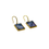 Thumbnail: Large Rectangular Bismuth Earrings