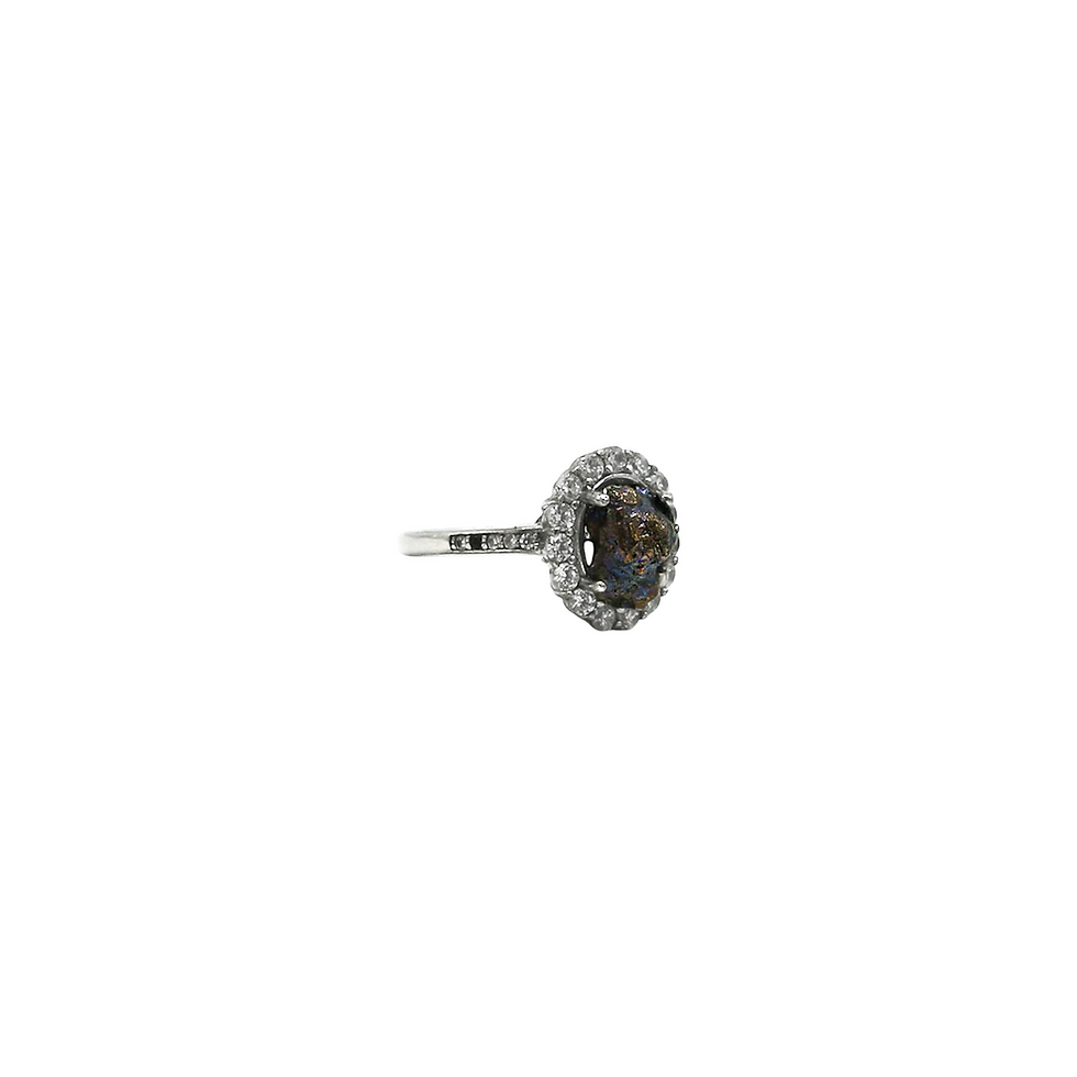 Thumbnail: Small Round Bismuth Cocktail Ring BZ97-1/1