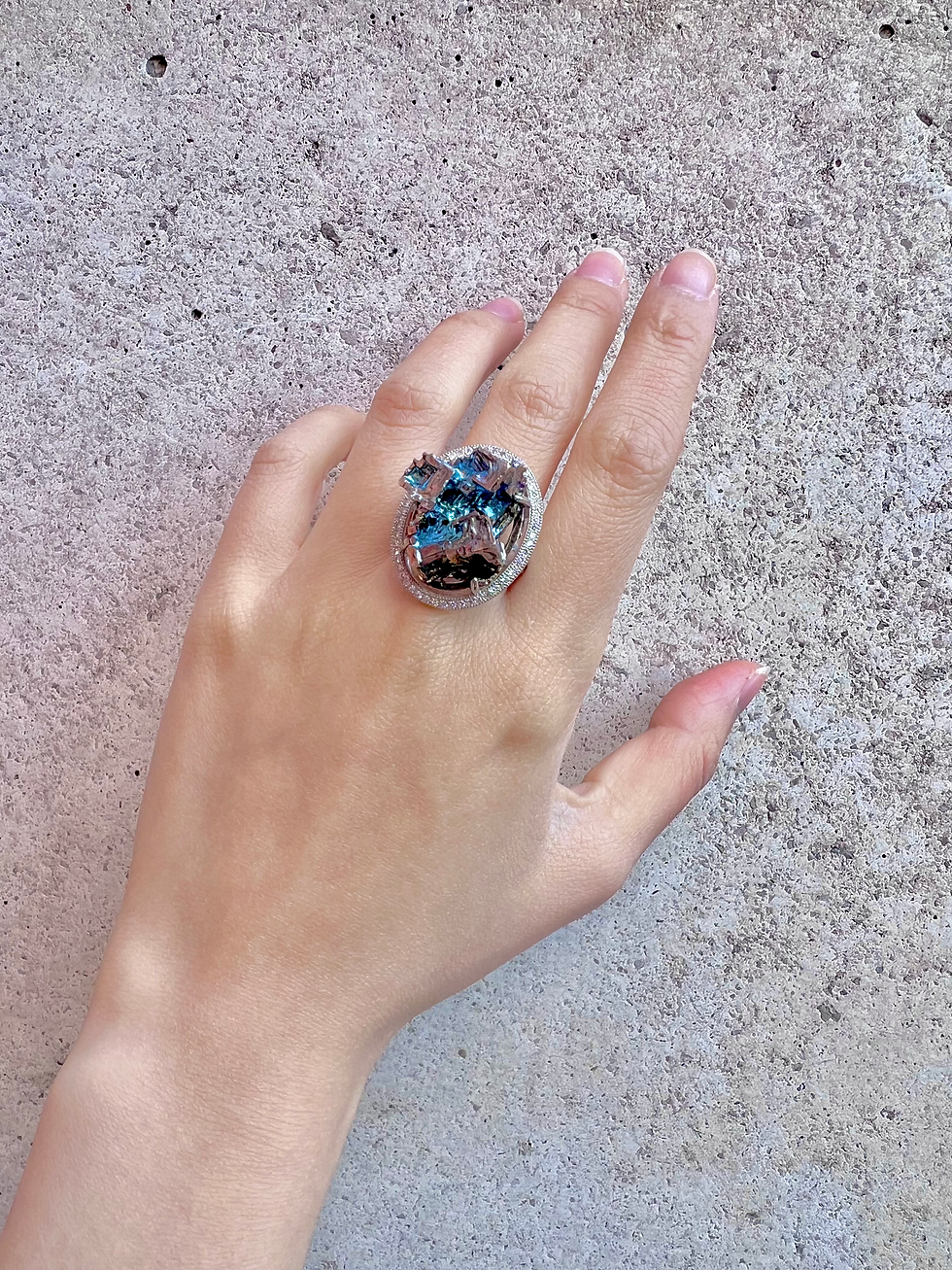 Thumbnail: Saturn Bismuth Cocktail Ring