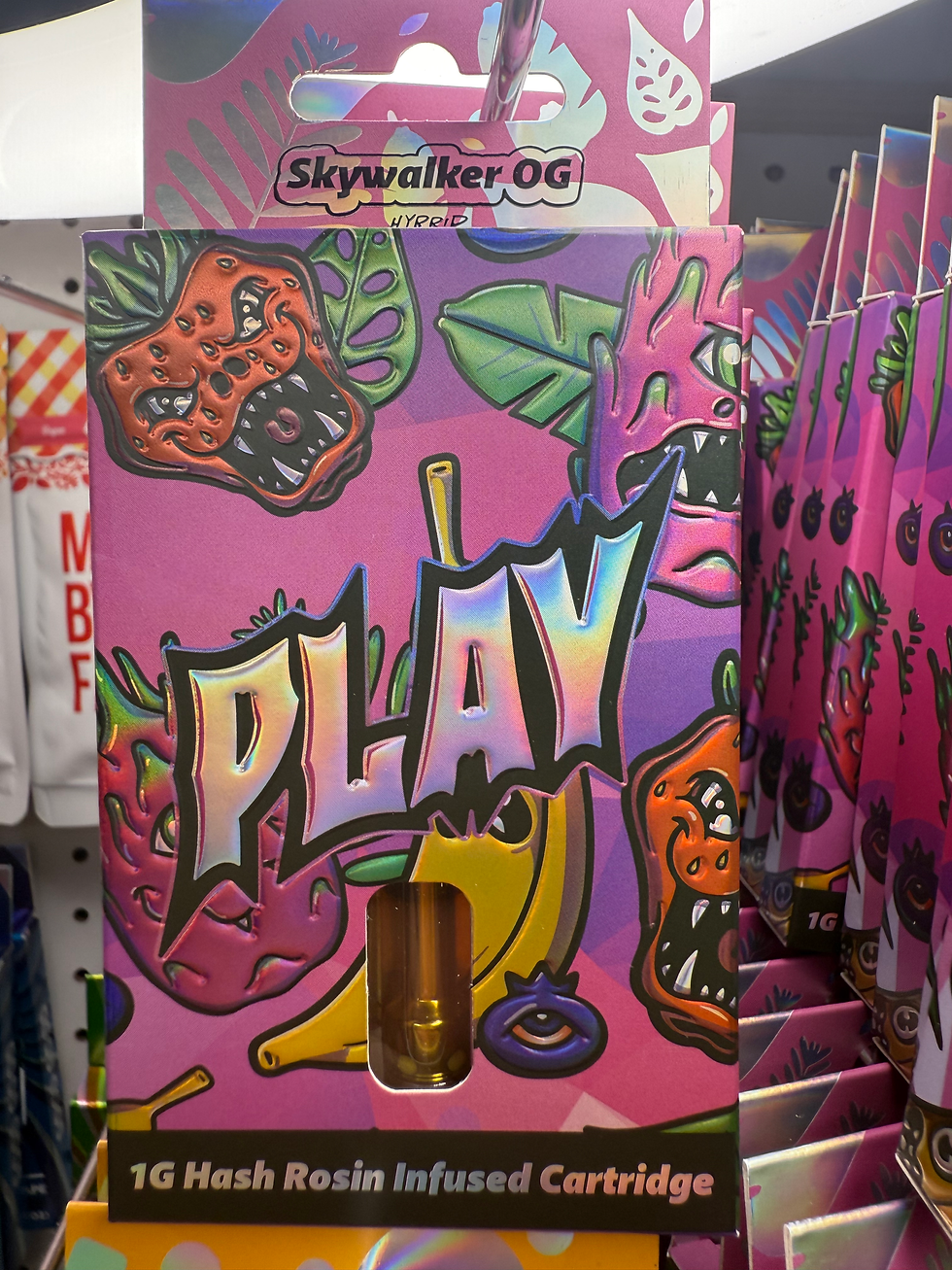 Thumbnail: Hash Rosin Infused PLAY Carts 1g
