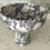 Küçük resim: Calacatta Viola Fruit Bowl, Natural Stone Centerpiece, Rustic Kitchen Decor, Ele