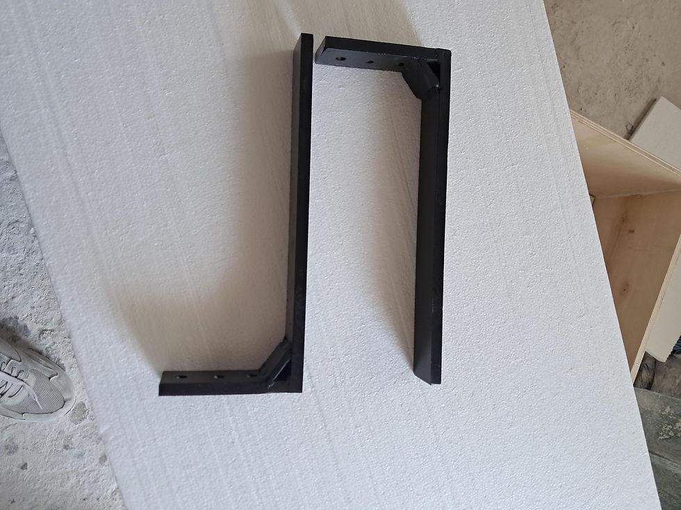 Küçük resim: Steel Wall mount Brackets for marble wash basin, Equipment required to mount mar