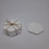 Küçük resim: White Marble Hexagon Coasters – Set of 4, Minimalist Drink Coasters, Handmade Na