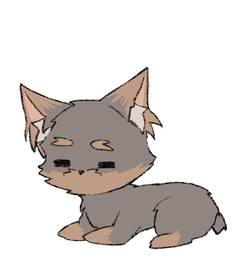お眠りヨーキー.gif