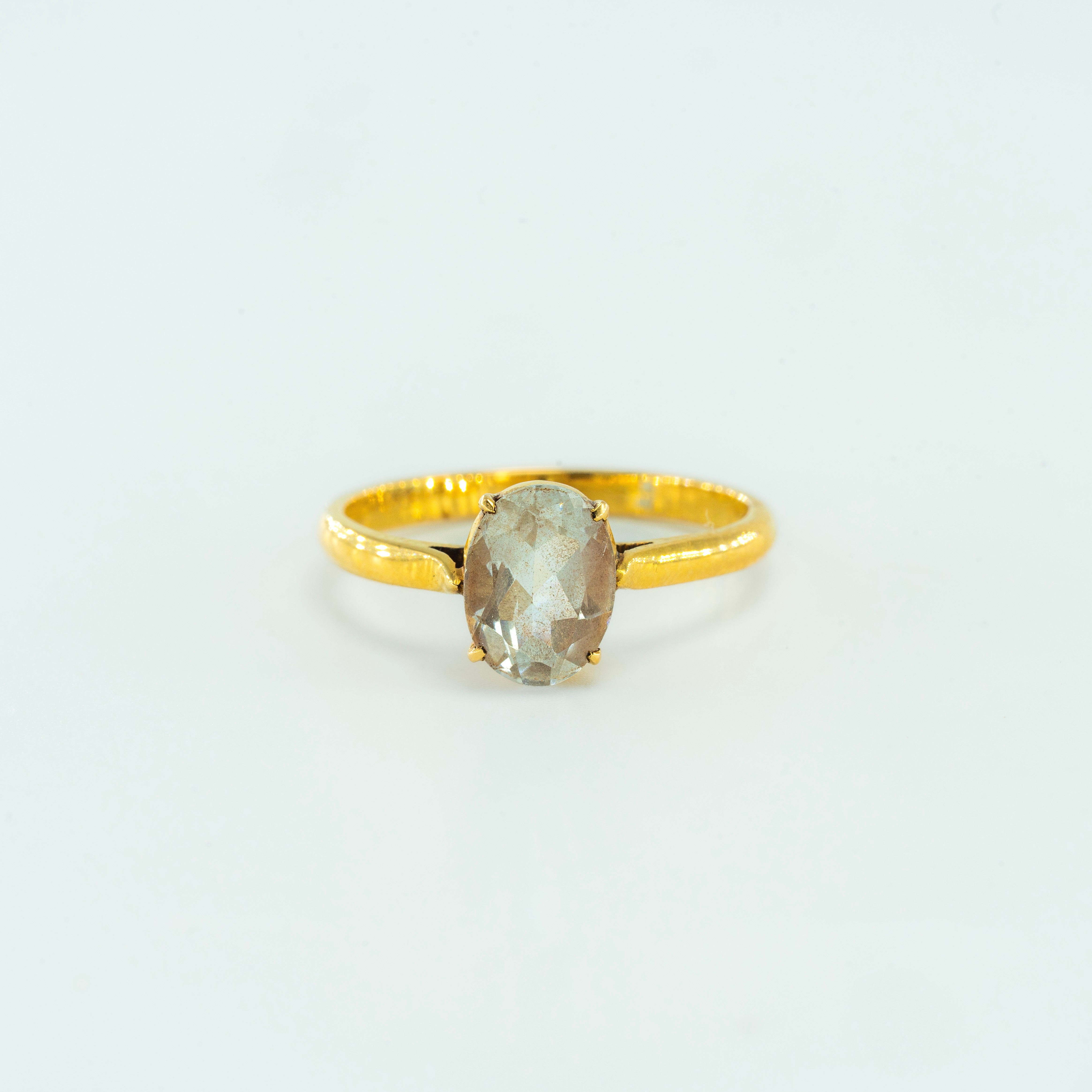 Aquamarine 18k Gold Ring