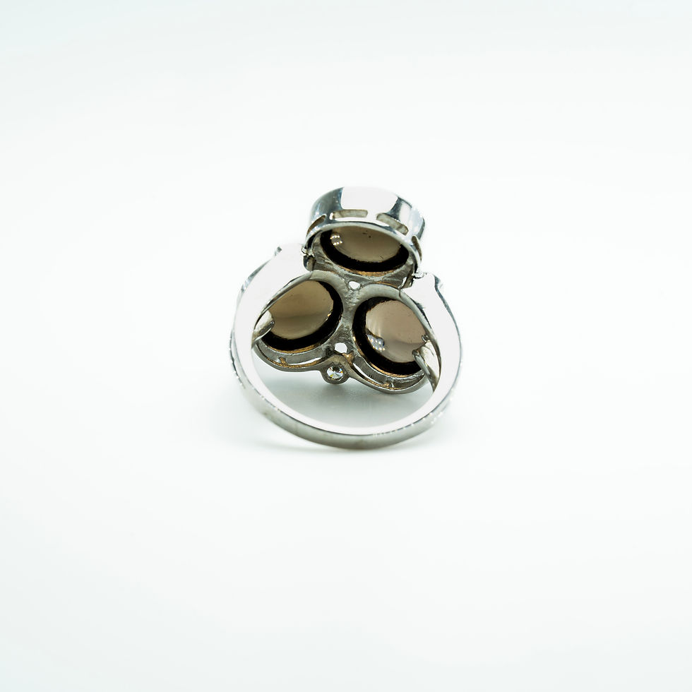 Thumbnail: Smokey Quartz Silver Ring