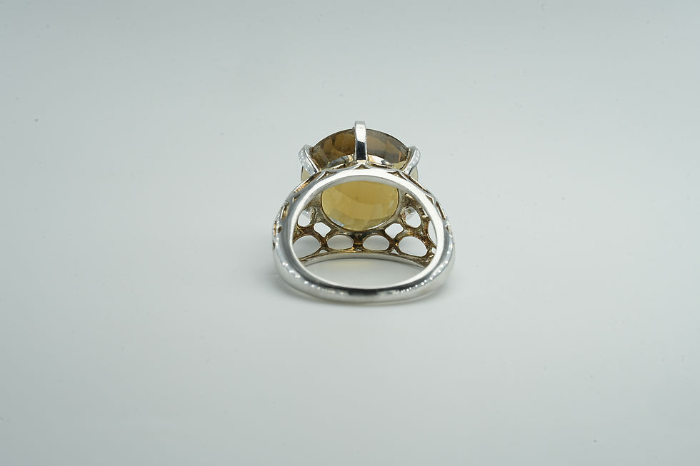 Thumbnail: Smokey Quartz Silver Ring