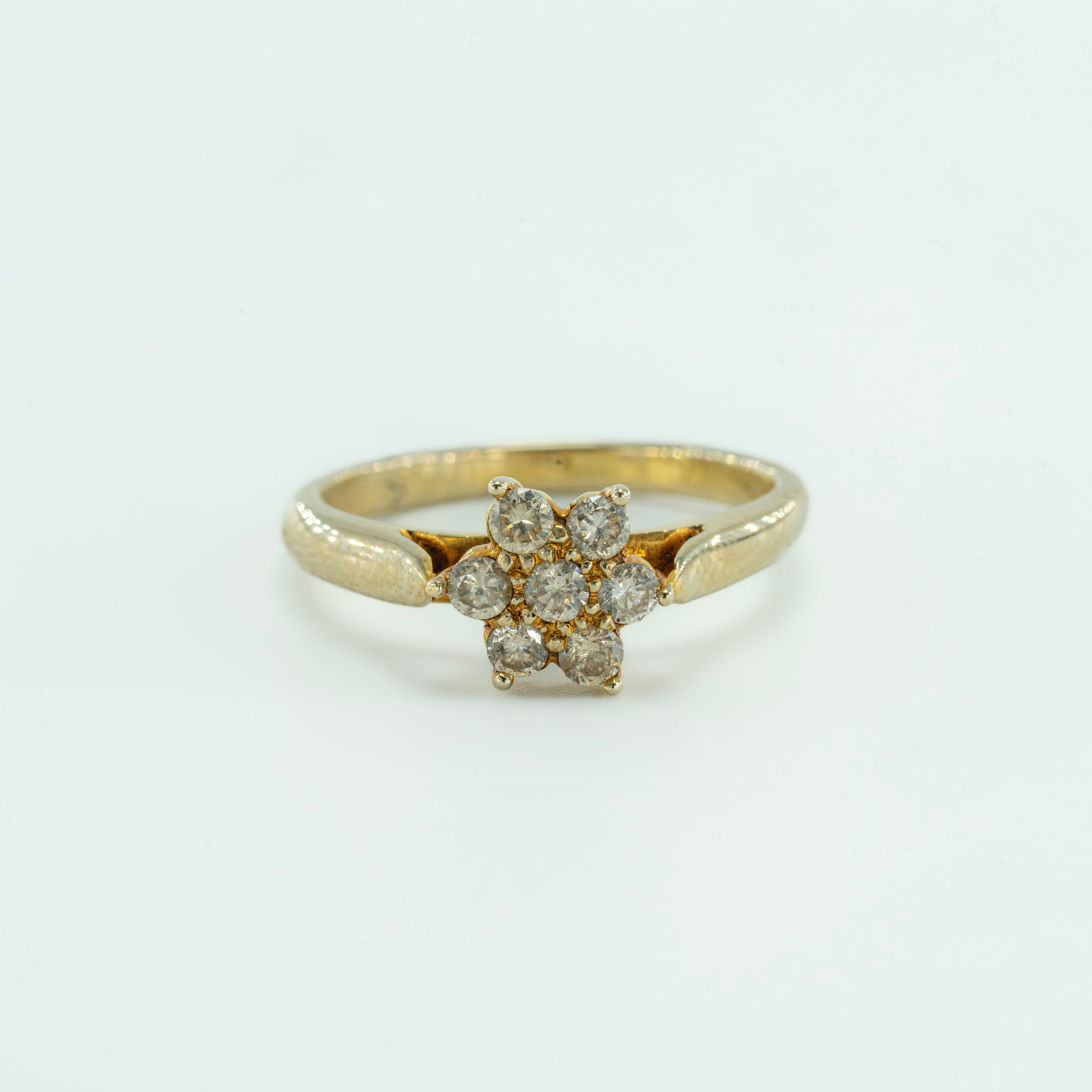 Aquamarine Diamond 18k Gold Ring