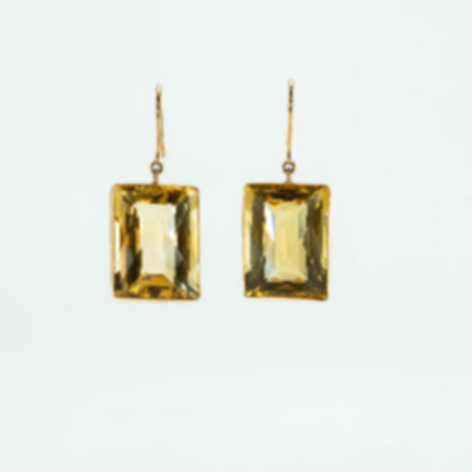 Citrine 18k Gold Earring