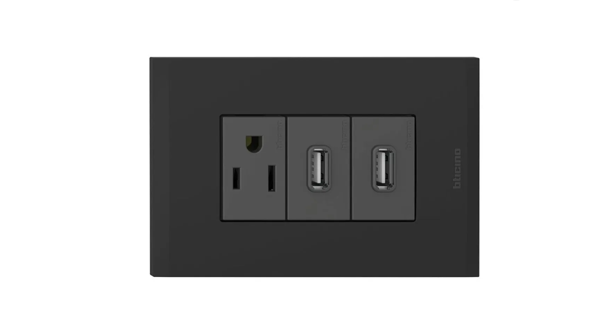 Tomacorrientes 2 USB Nobile