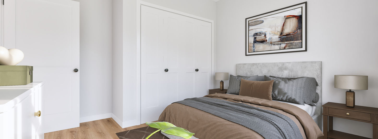 Bedroom with ample natural light