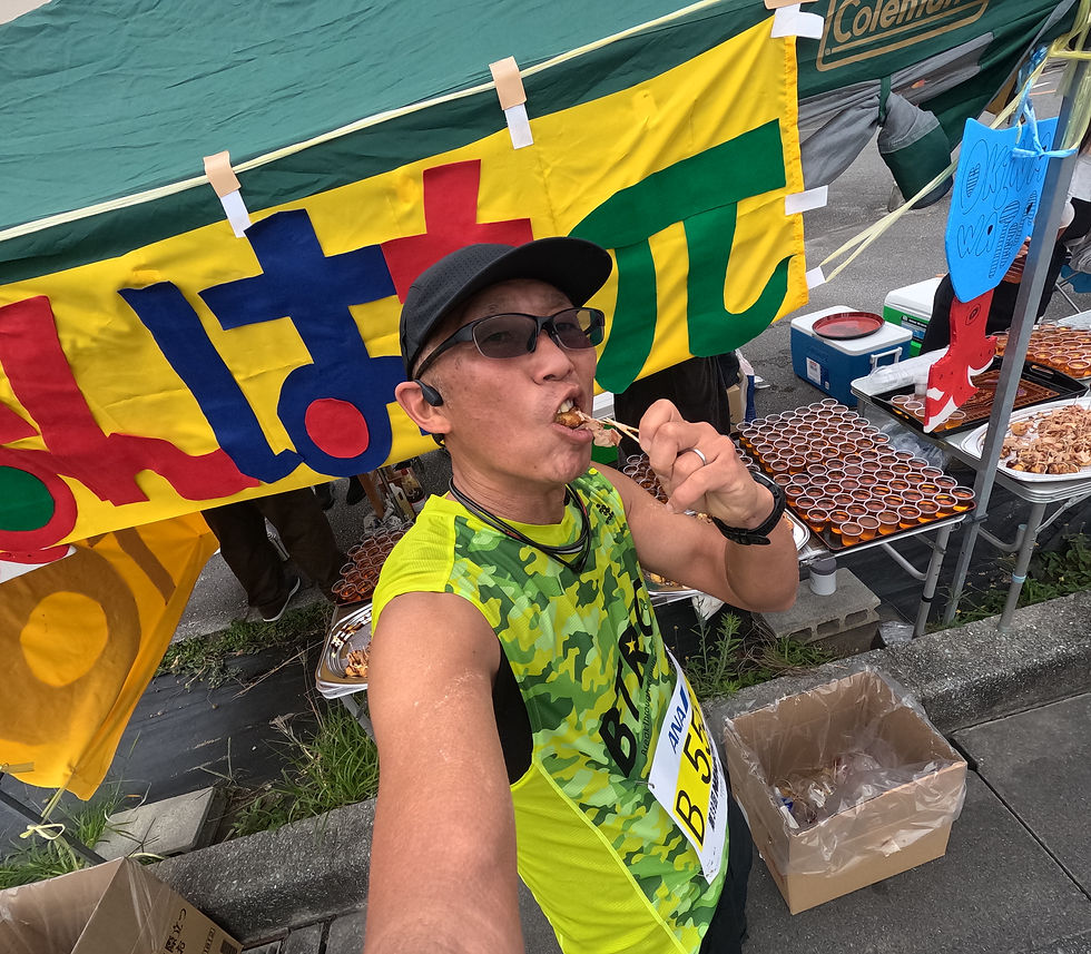 NAHAマラソン2025_たこ焼きエイド