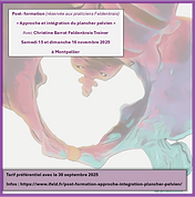 Approche et intégration du plancher pelvien avec la méthode Feldeknrais - Christine Barrat Trainer Feldenkrais Montpellier