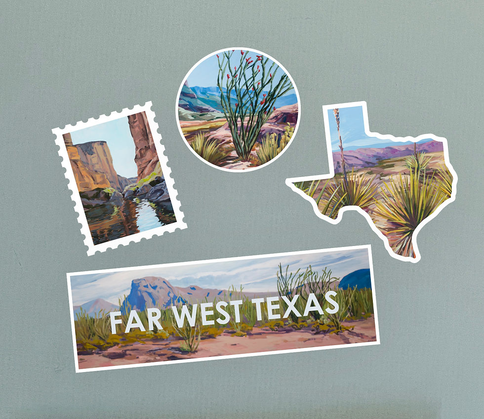 West Texas Sticker Set