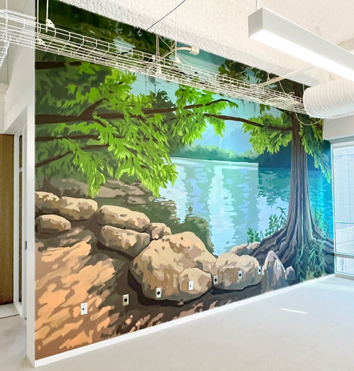 Ladybird Lake Mural austin texas muralist