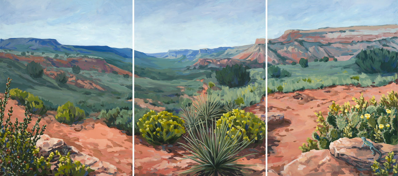 palo duro canyon texas landscape painting by danika ostrowski