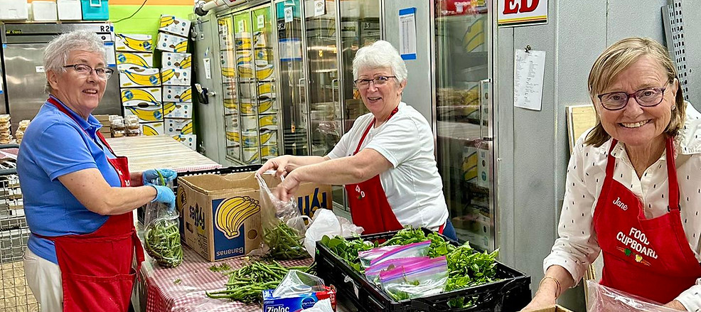 Volunteers at South Portland Food Cupboard