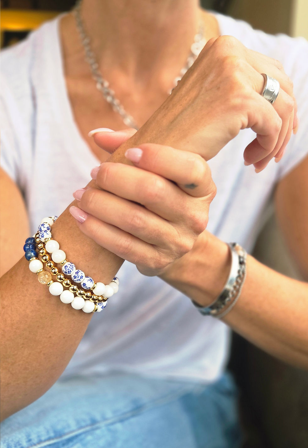Thumbnail: The Porcelain Bloom Line - Blue/White