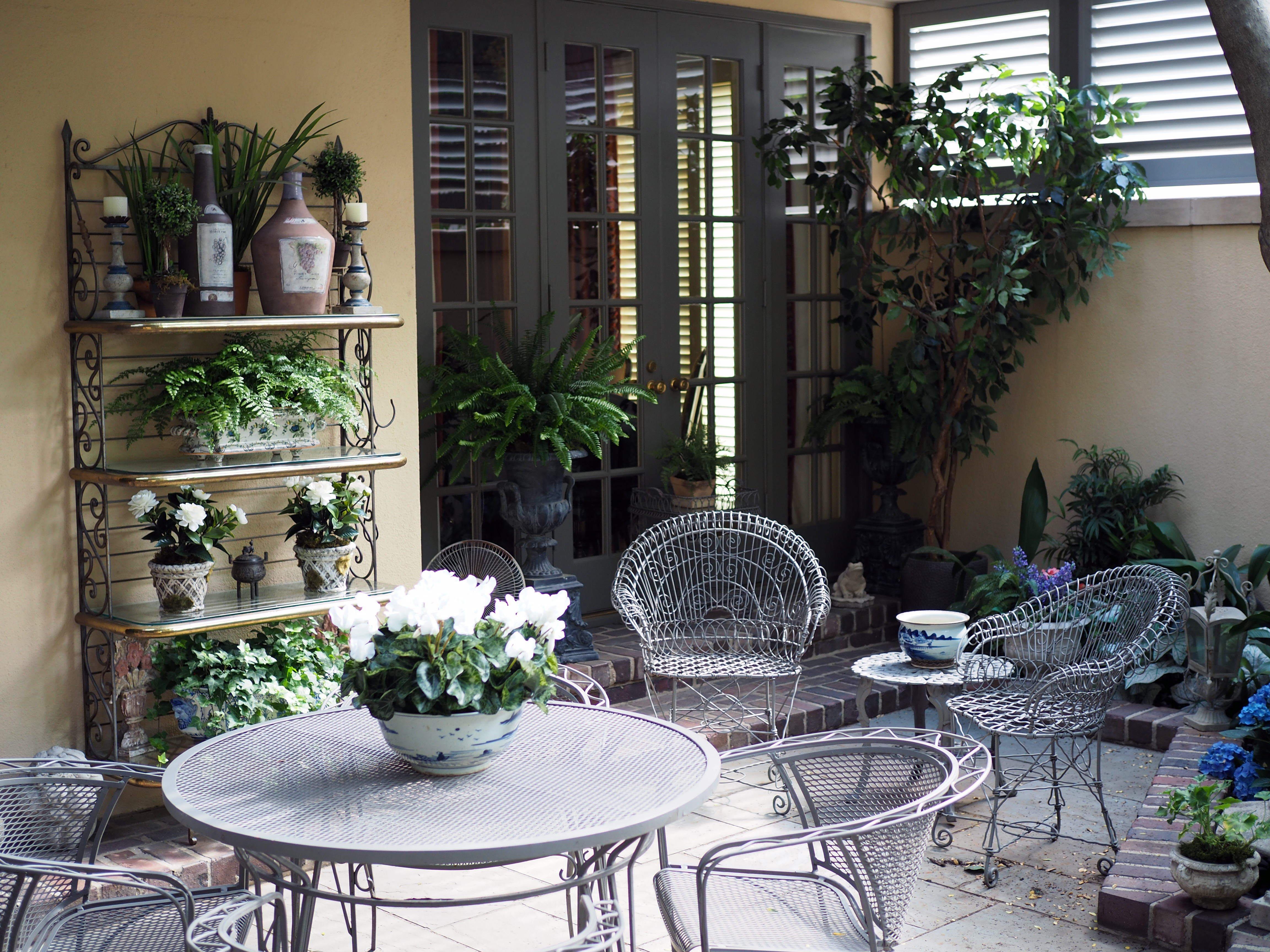 Mix Live and Faux Plants