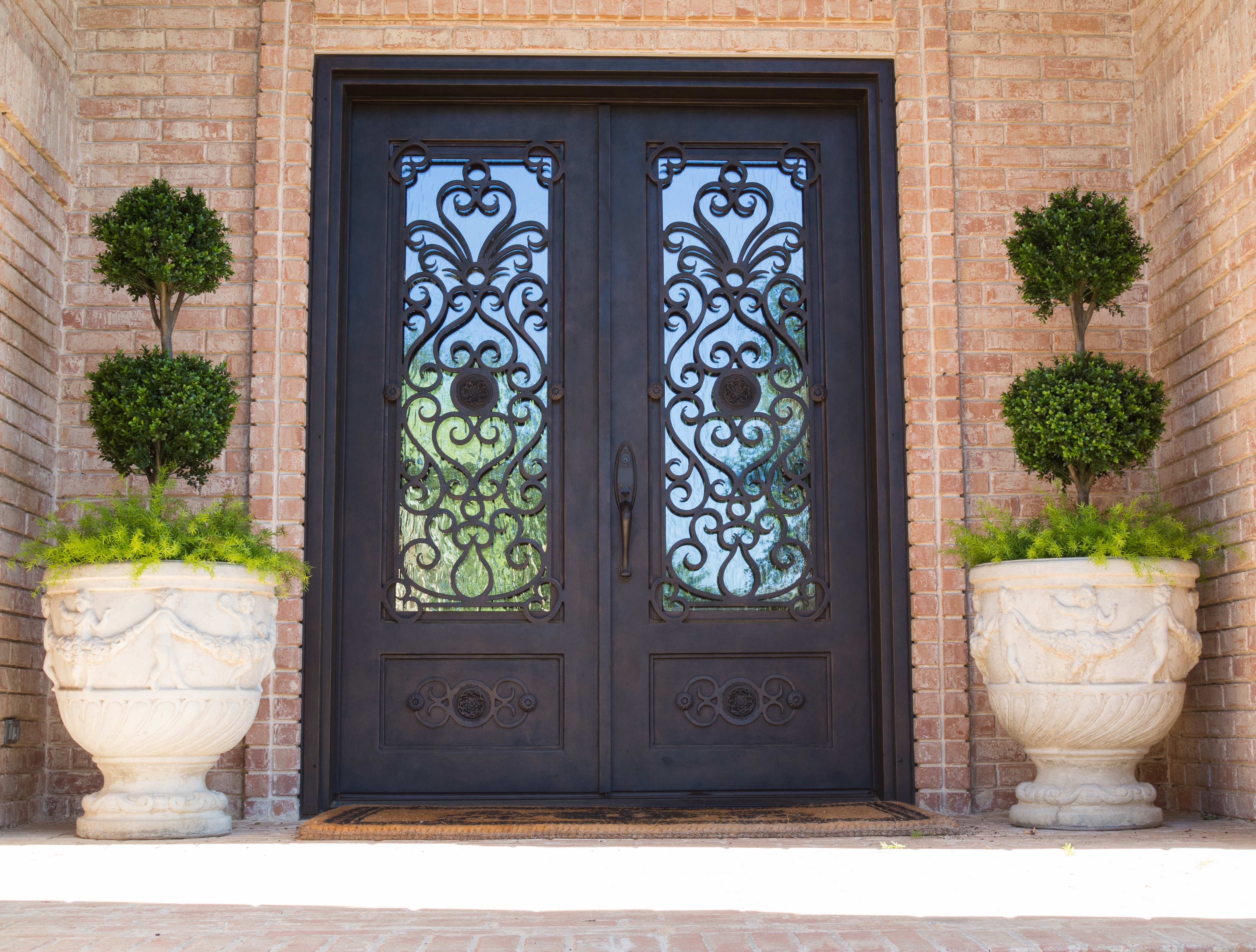 Faux Boxwood Topiaries