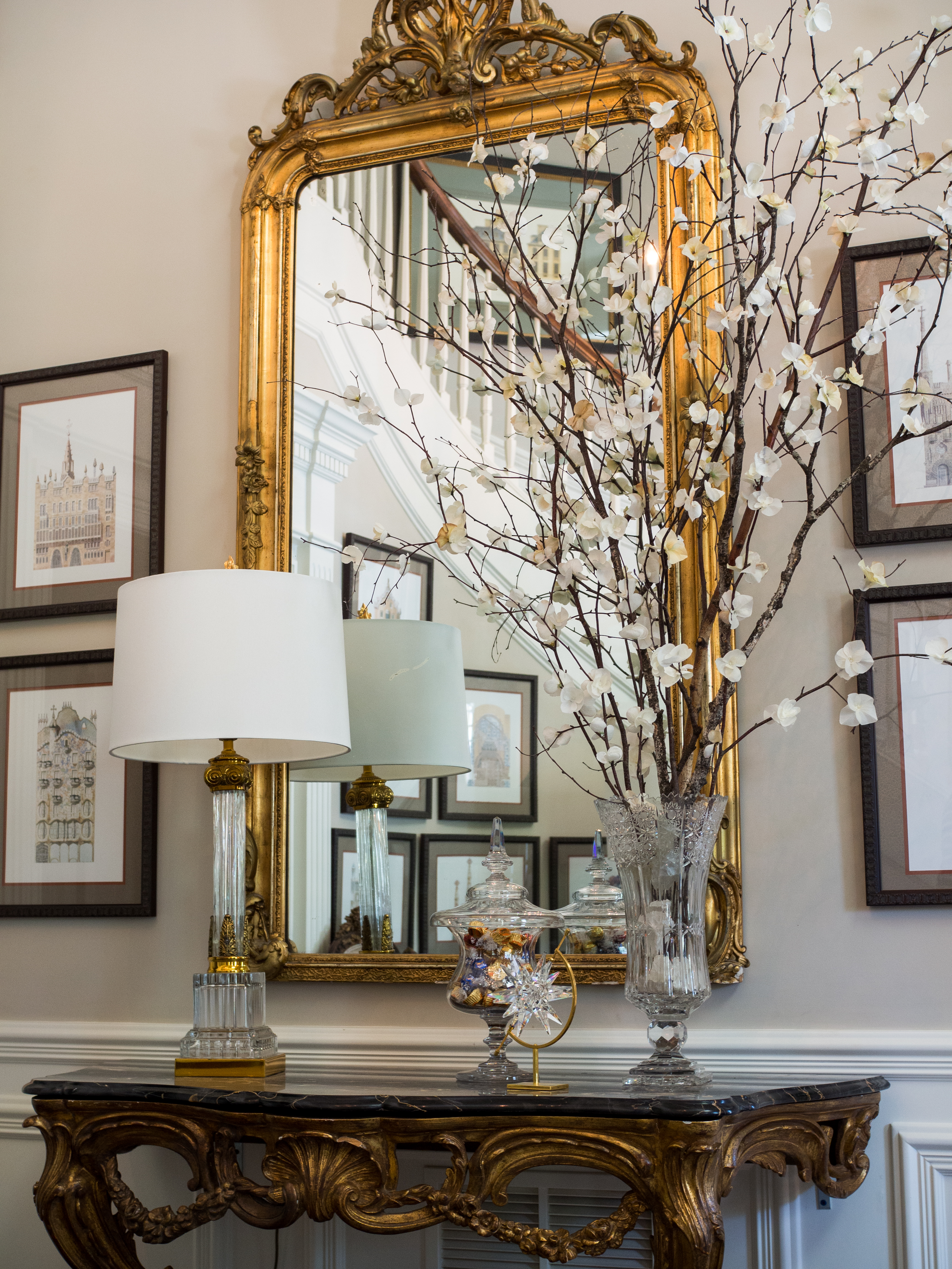 Handmade White Blossom Branches