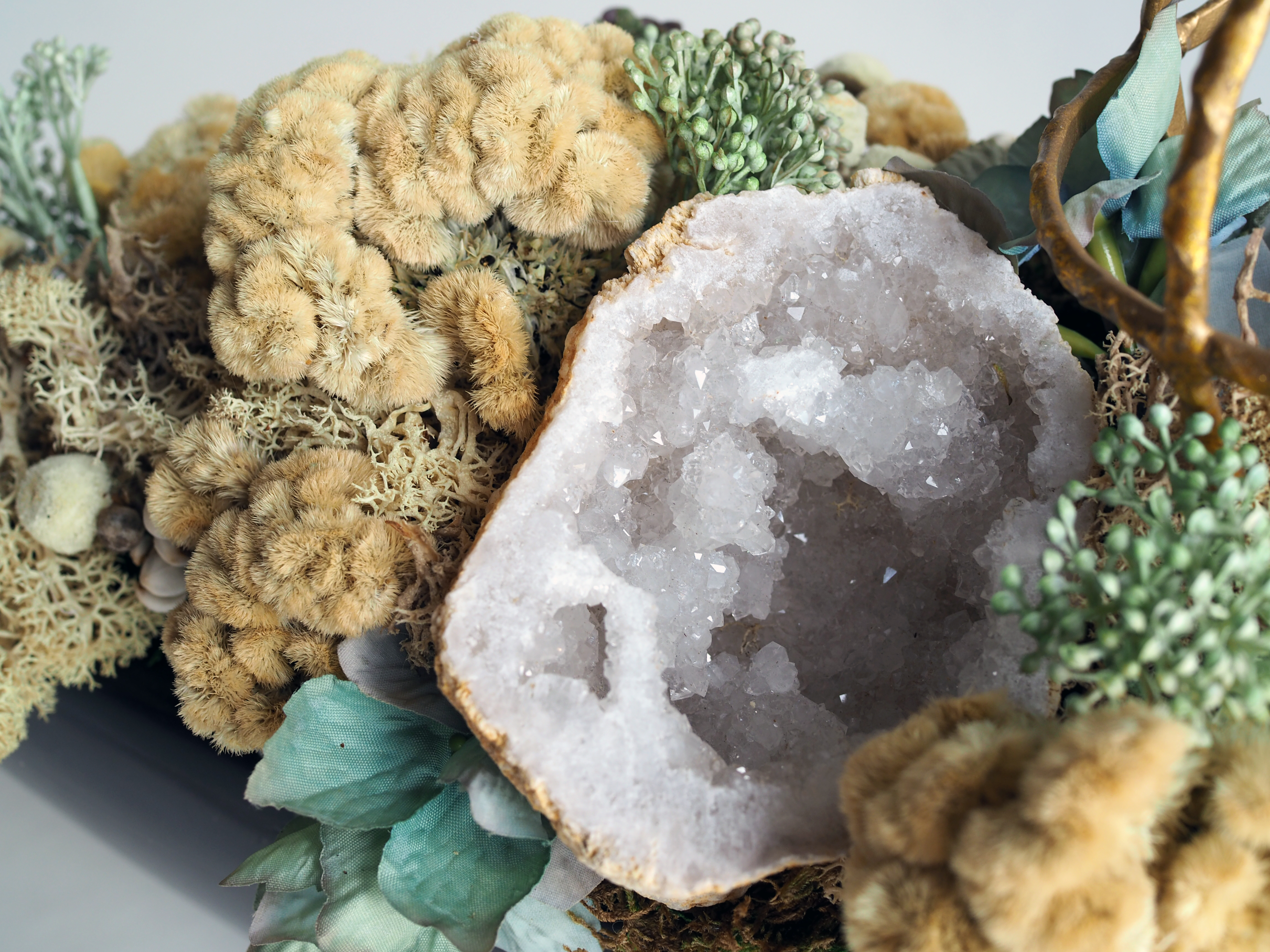 Dried Arrangement with geodes