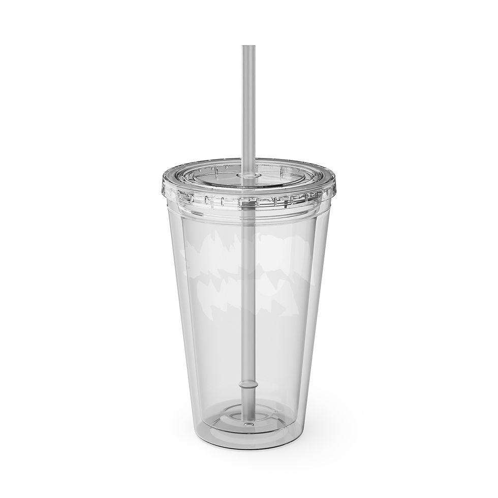 Thumbnail: Darkwave Latina Podcast Splash Tumbler with Straw, 16oz