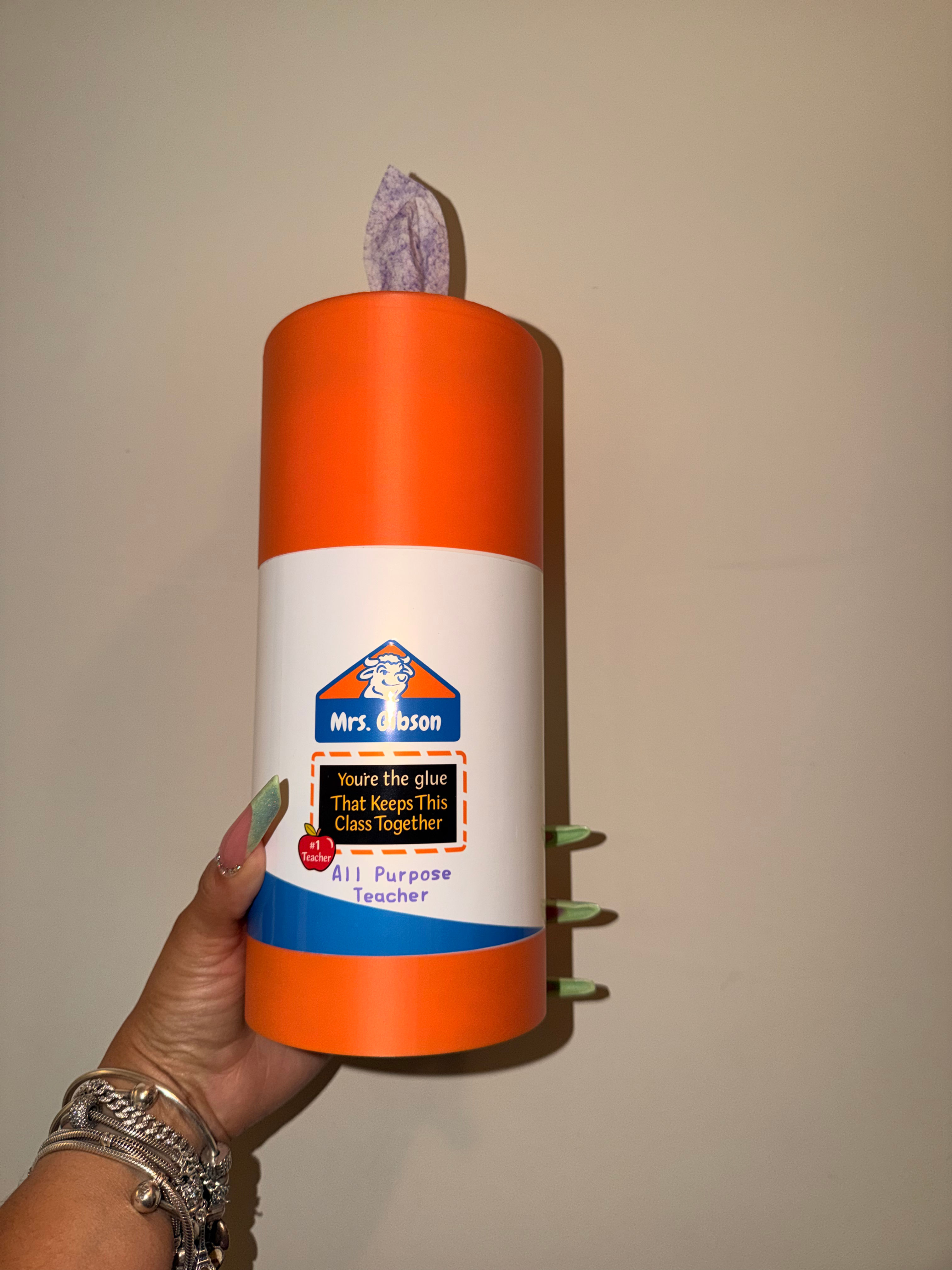 3D Printed Glue Bottle Wipes Holder
