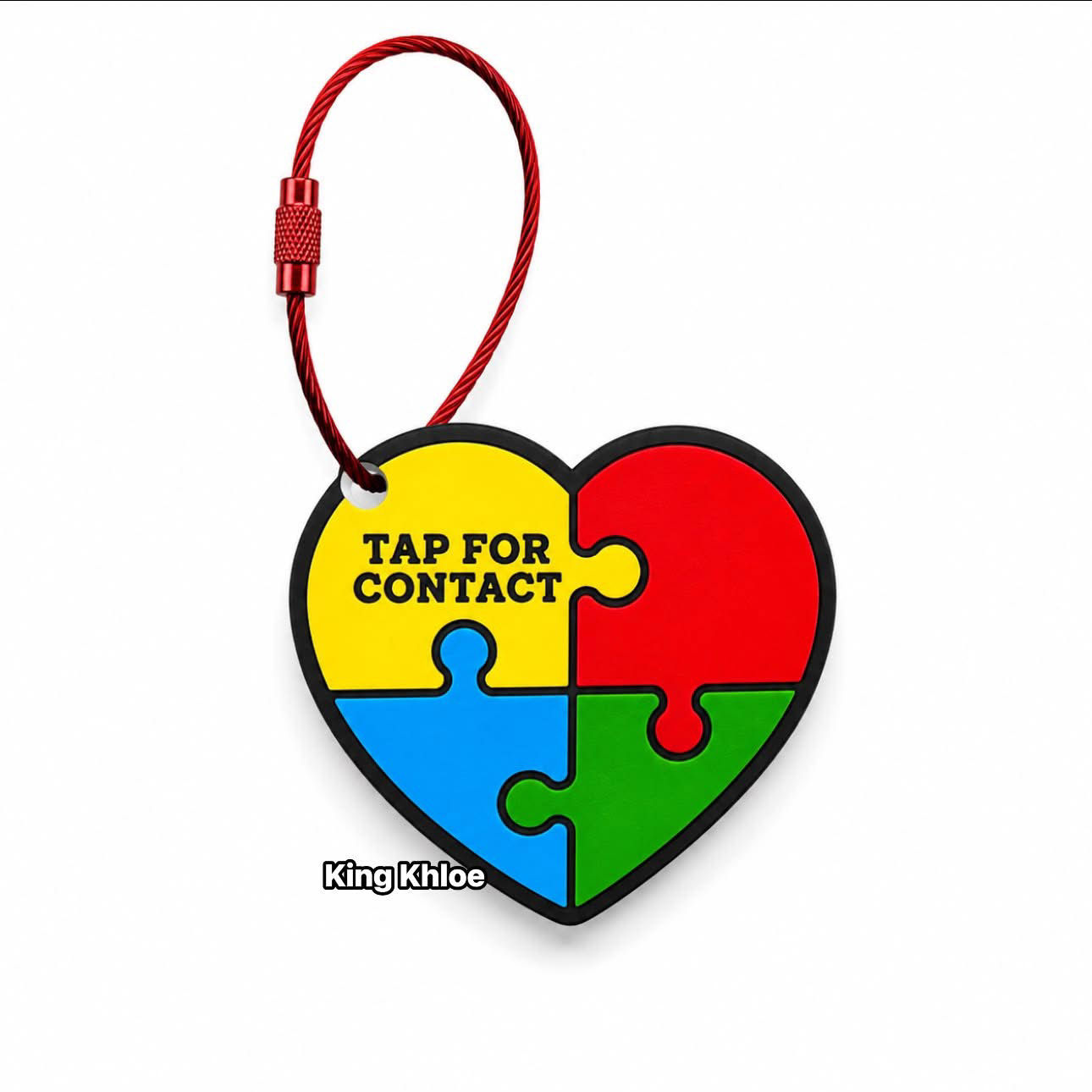 3D Emergency Autism Contact Tag