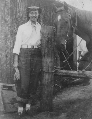 Cave Hill Woman with Horse 1940s.jpg