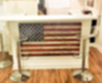 Vintage Wooden American USA Flag