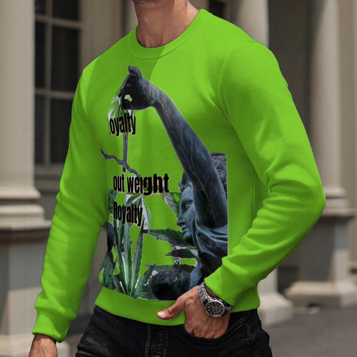 All-Over Print Men's Heavy Fleece Sweatshirt