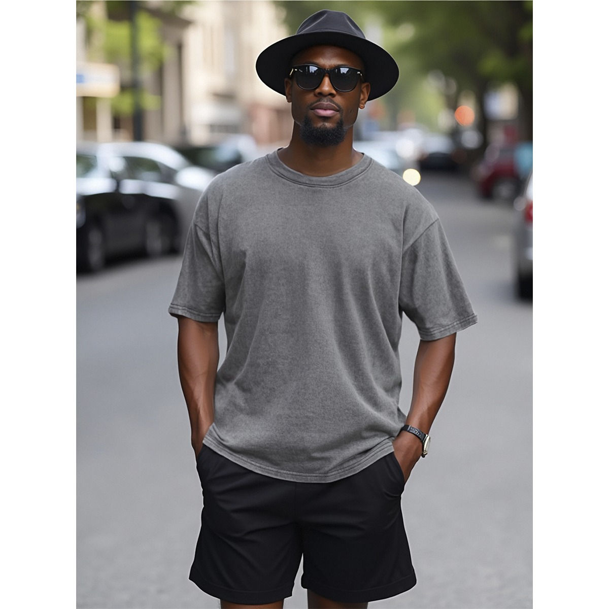 Unisex Heavyweight T-shirt For The USA| 230GSM Back DTF