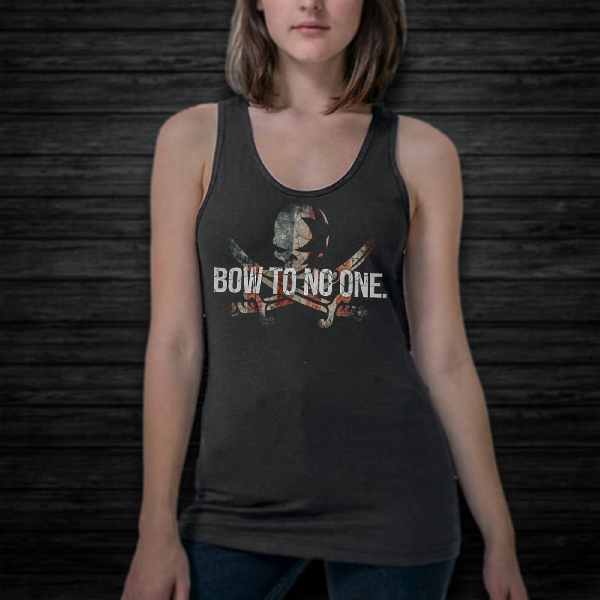 BOW TO NO ONE Custom Tank | Black