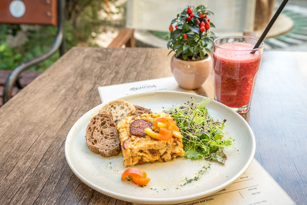 Scrambled eggs Hungarian style - Brunch Bistro Budapest