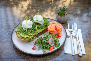 Avocado toast with smoked salmon