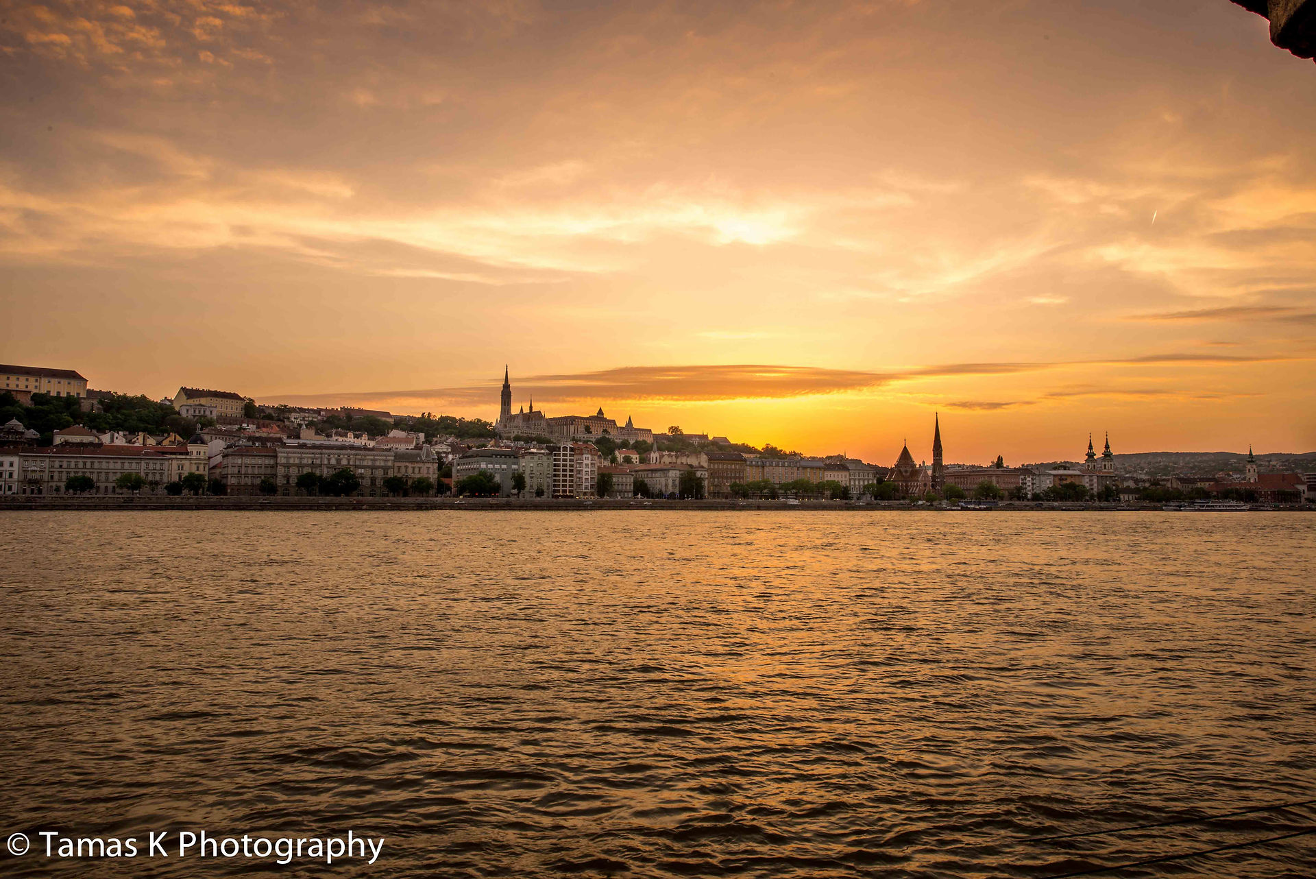 Mathias Church by sunset