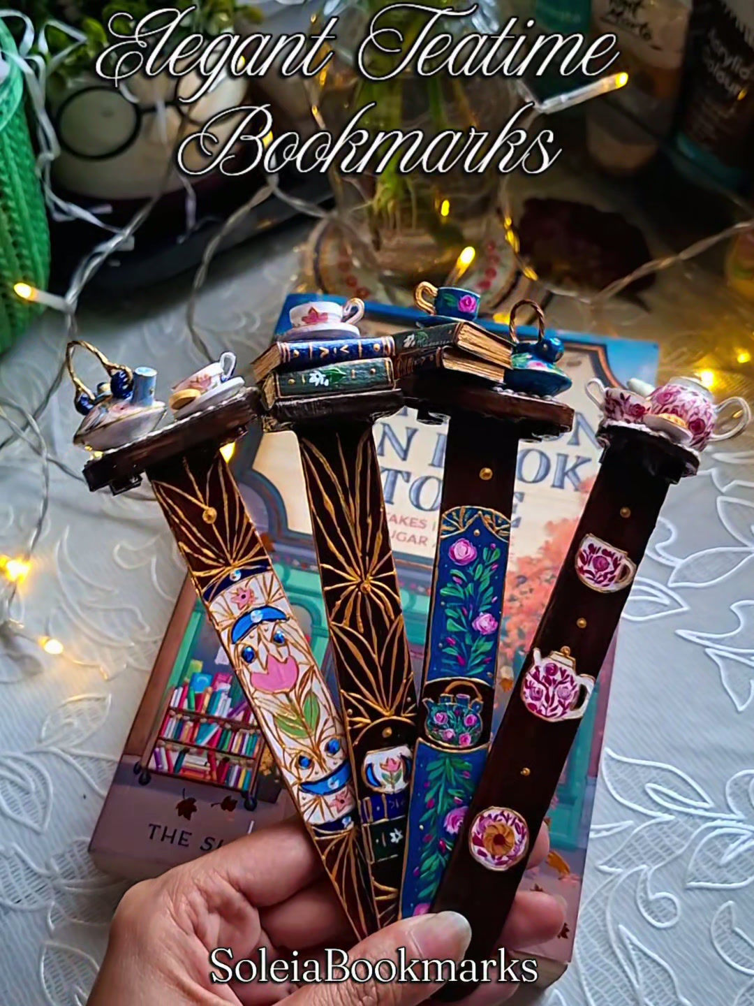 Elegant Tea Time Bookmarks