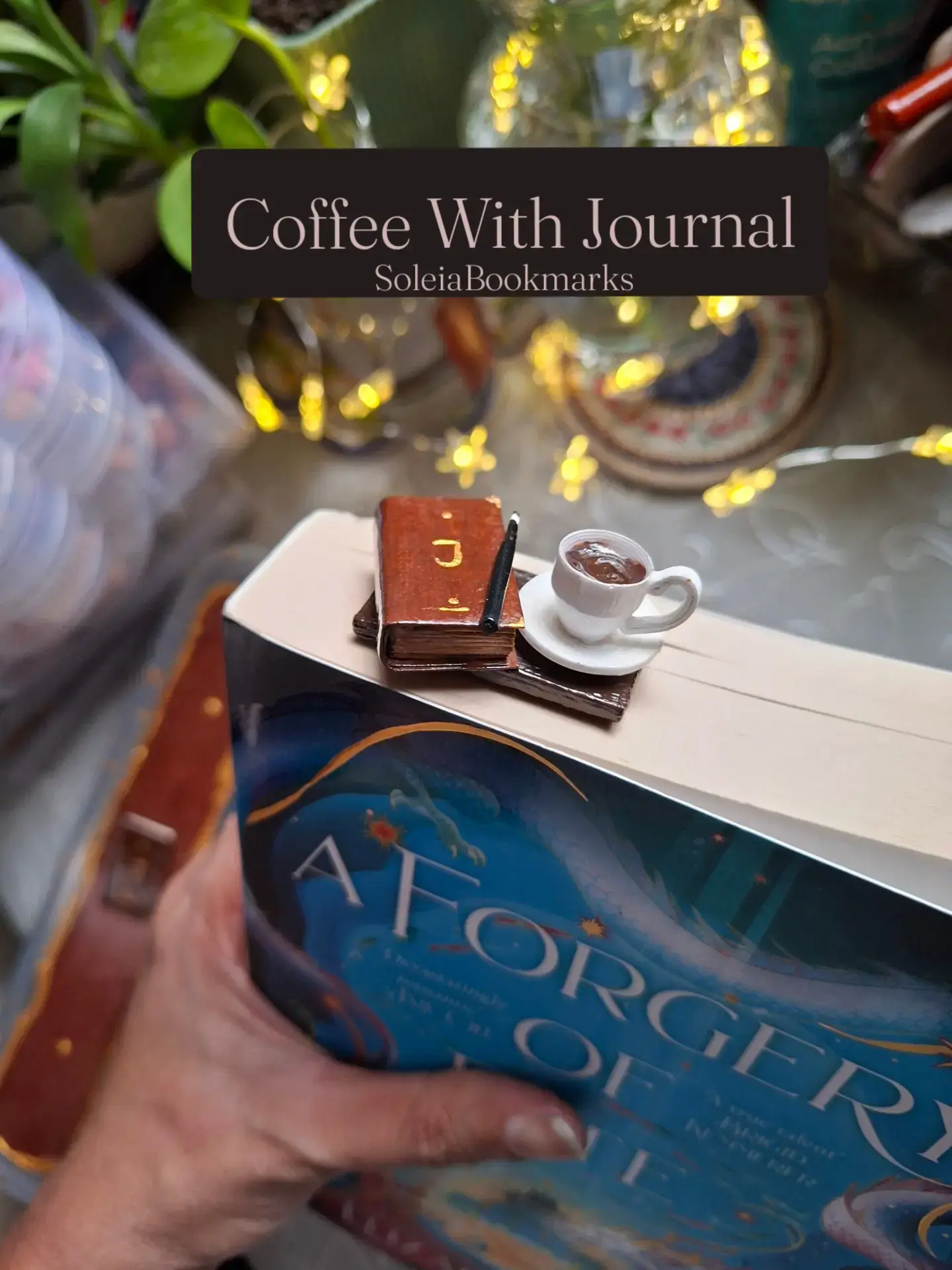 Journal With Coffee Bookmark