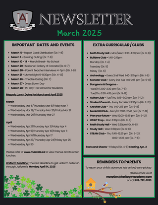 March 2025 Newsletter
