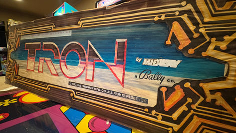 Early Tron Prototype Arcade Marquee Found