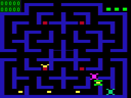 Cave Hunter: Pac-Man ripoff for the TRS-80 Color Computer