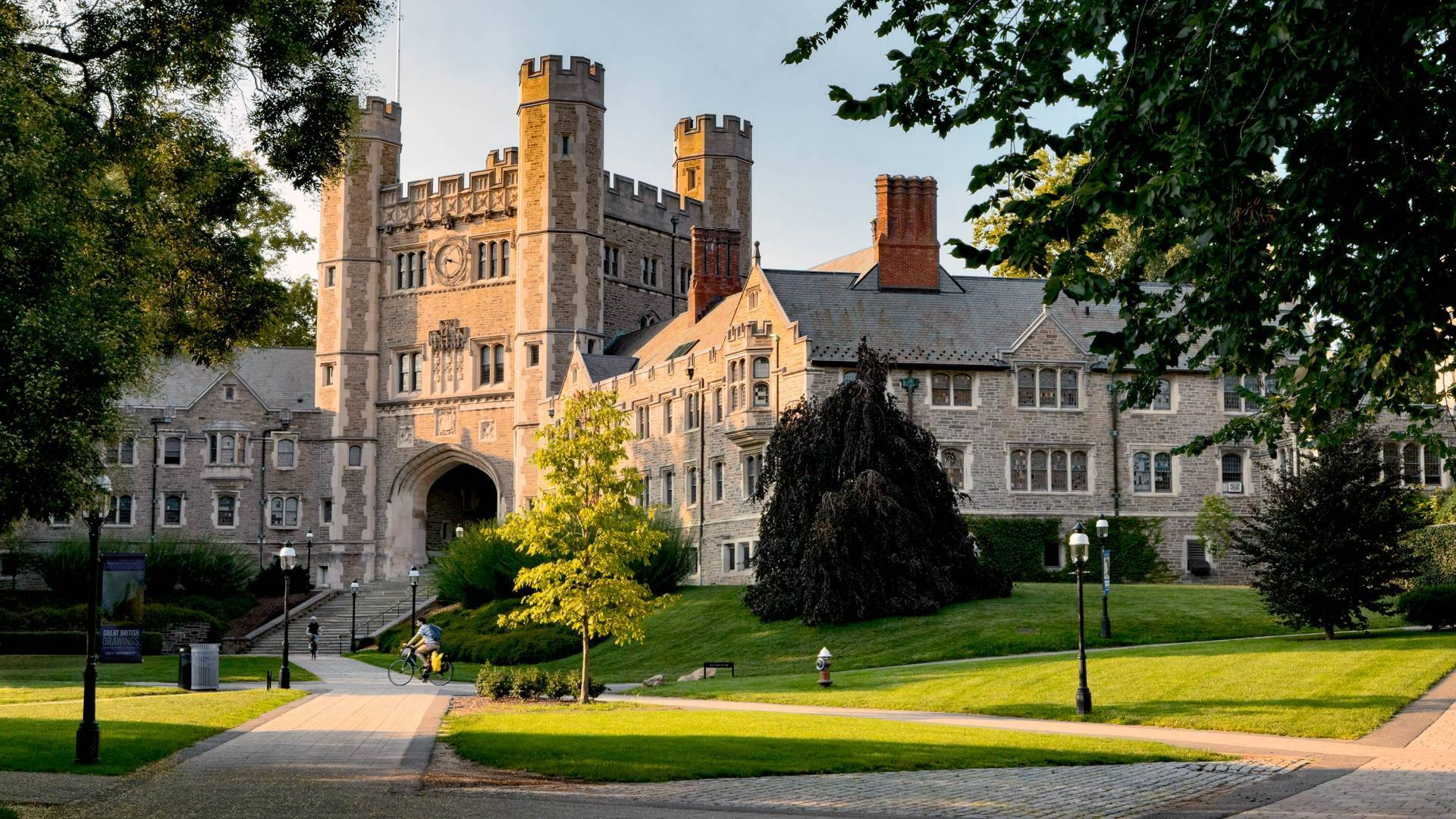 Princeton University building and garden