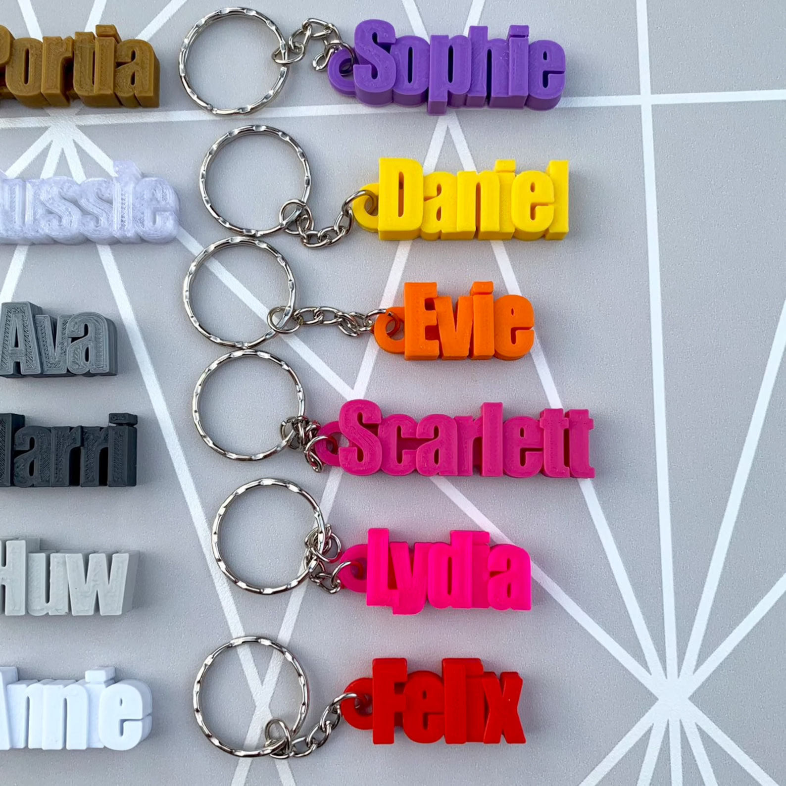 3D print Name Customize Keychain